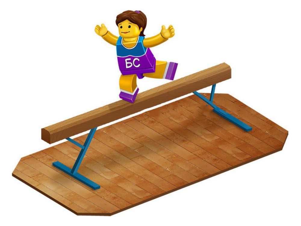 Бревно гимнастическое высокое 3 м. переменной высоты  Pioner A14765