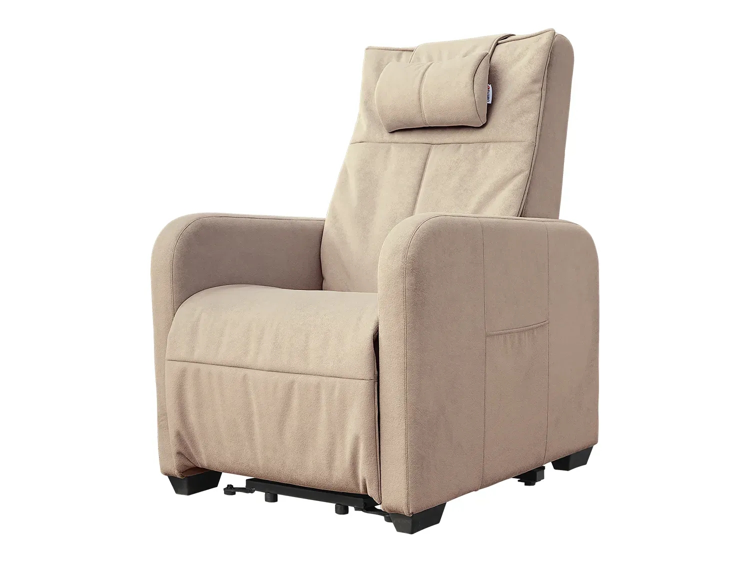 Кресло-реклайнер электрический с подъемом и массажем FUJIMO LIFT CHAIR Ваниль