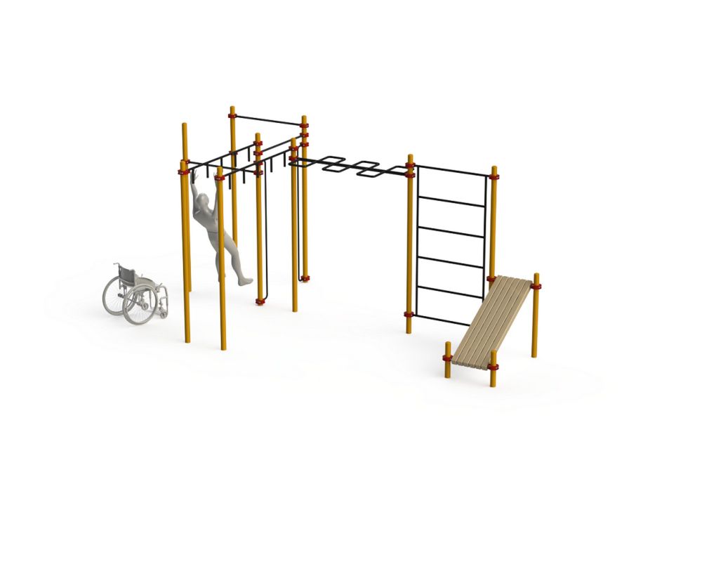 Спортивный комплекс для инвалидов-колясочников  Pioner A11772