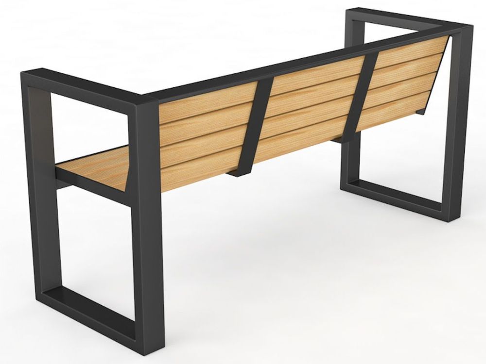 Уличная скамейка со спинкой   Pioner A10970