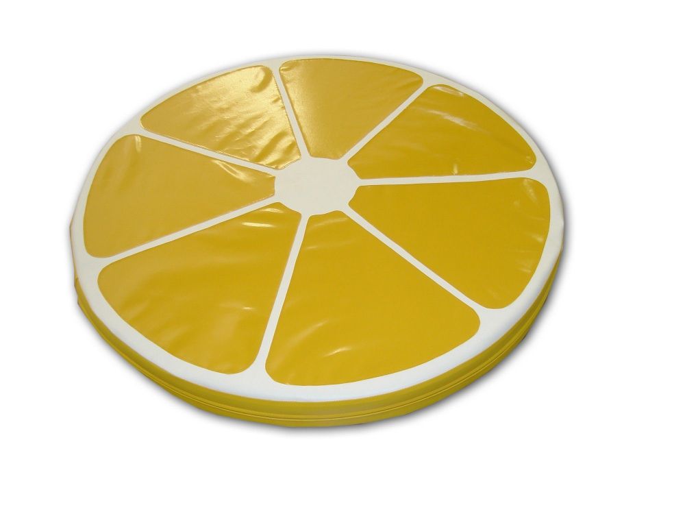 Мат 100х100x10cм Лимонная долька, винилискожа, поролон  Pioner A11332