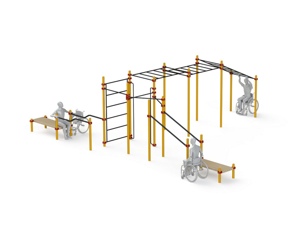 Спортивный комплекс для инвалидов-колясочников Pioner A11782