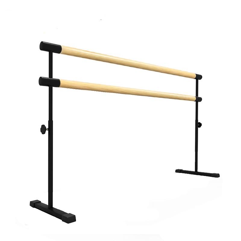 Мобильный хореографический станок двухрядный регулируемый по высоте поручни из сосны 150 см  Pioner A12759