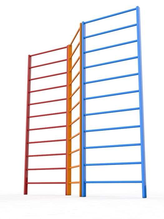 Шведская стенка уличная трехсекционная, высота 2400 мм Pioner A16409