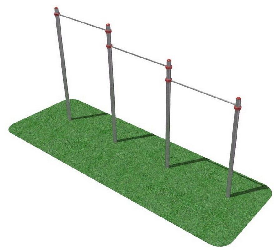 Перекладины стационарные разноуровневые Pioner A18056