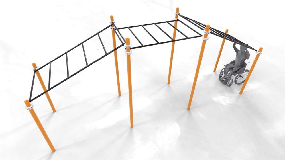 Рукоход трехуровневый для колясочников Pioner A11851