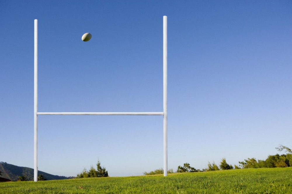 Ворота для регби 565х300х650 алюминиевые, стационарные Pioner A14468