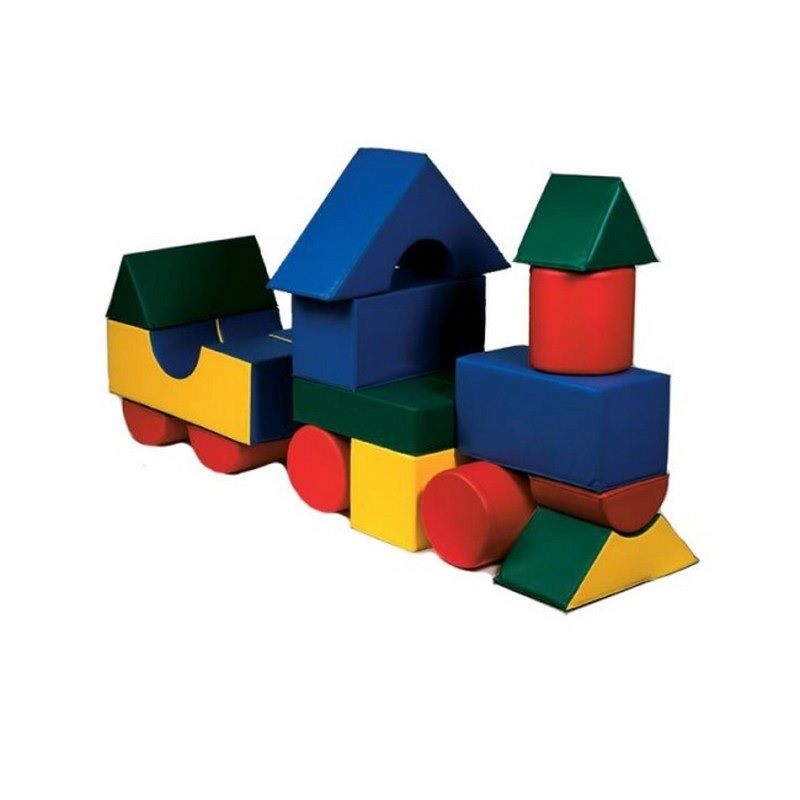 Строительный набор Паровозик (21 элемент)  Pioner A10328