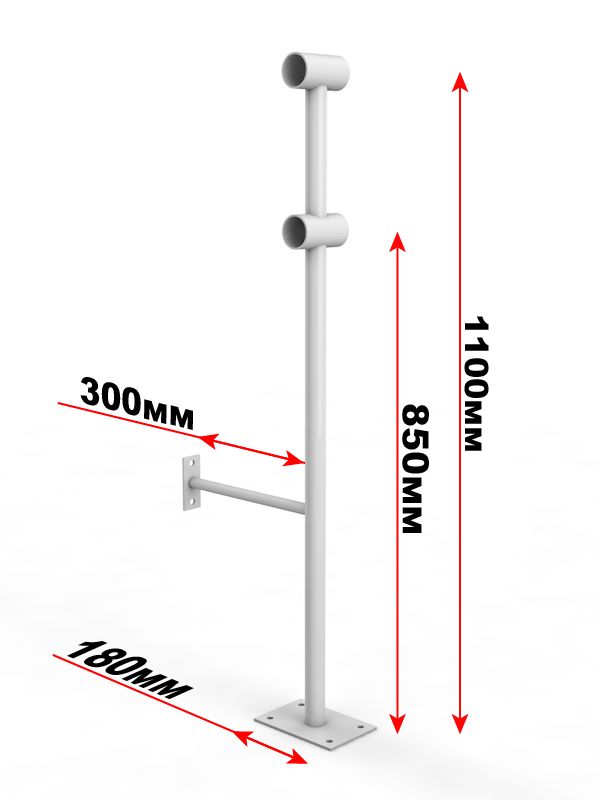 Двухрядный напольно-пристенный кронштейн  Pioner A13695
