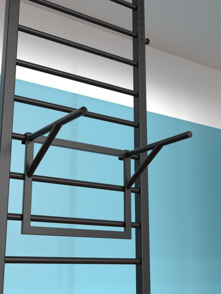 Шведская стенка враспор с регулировкой высоты и брусьями Pioner A16208