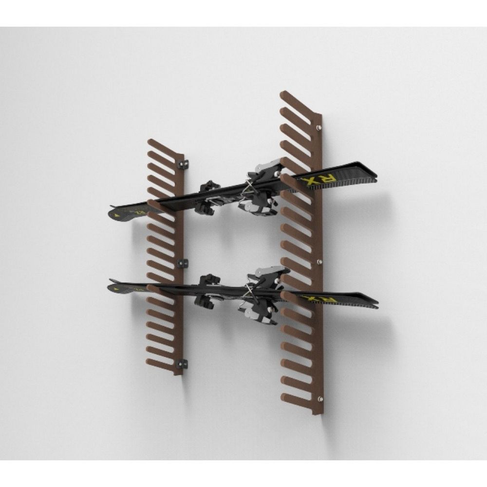 Вешалка Эконом для горных лыж, пристенная 105х80х18см  SE-18