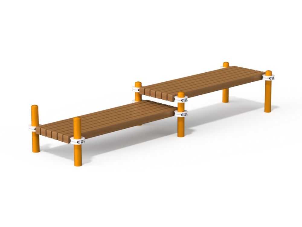 Двойная лавочка для занятий Воркаут Pioner A17373