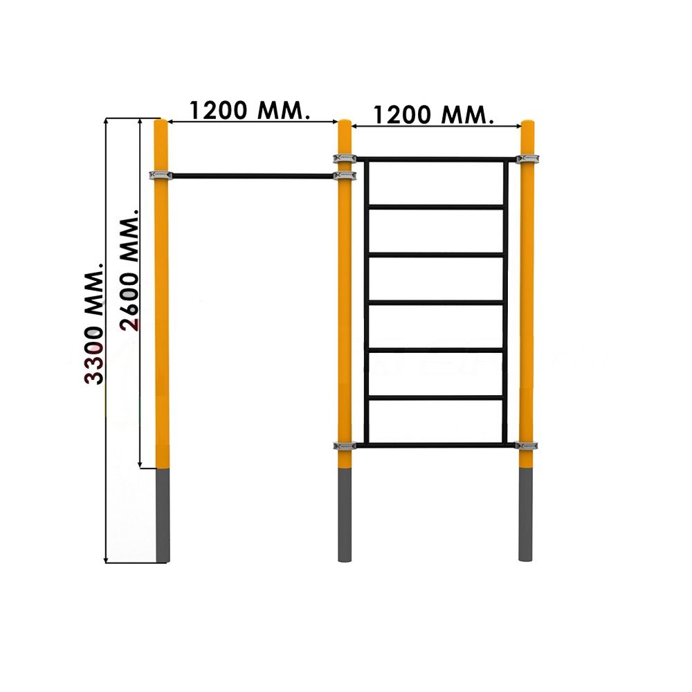 Комплекс для занятий Воркаут  Pioner A16775