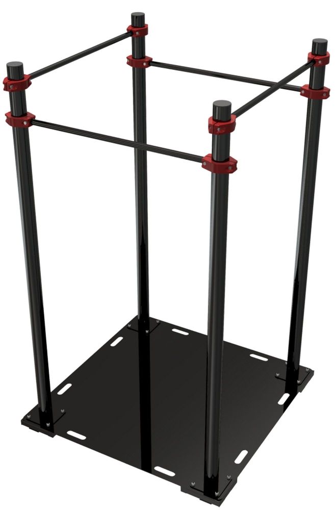 Подтягивание из виса на высокой и низкой перекладине Каскад перекладин квадрат высокий мобильный  Pioner A15187