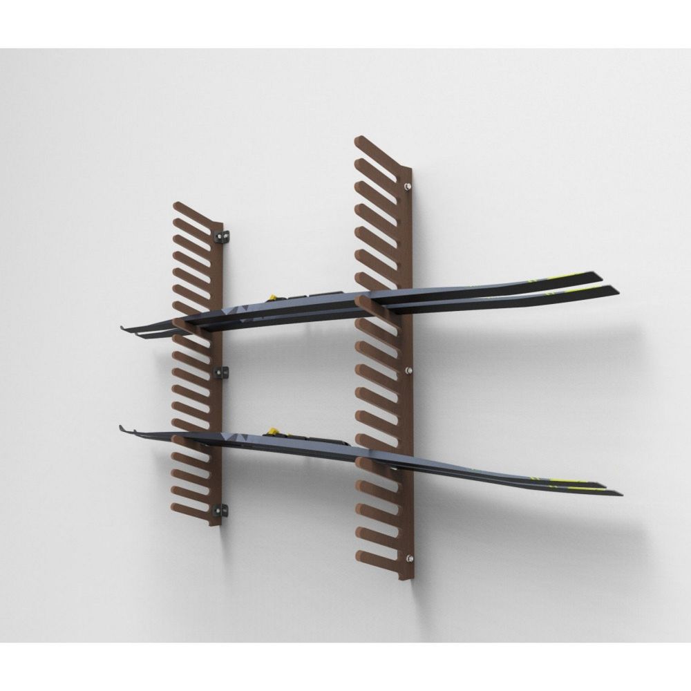 Вешалка Эконом для беговых лыж, пристенная 105х80х18см  SE-18