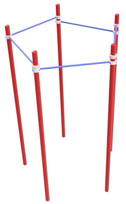 Турник пятиугольный  Pioner A16396