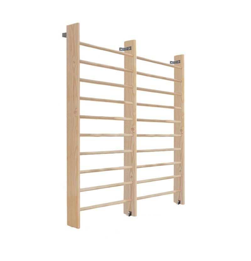 Стенка шведская 2-х секционная 220х200 см, боковина 14 см (массив.сосна) Pioner A15858