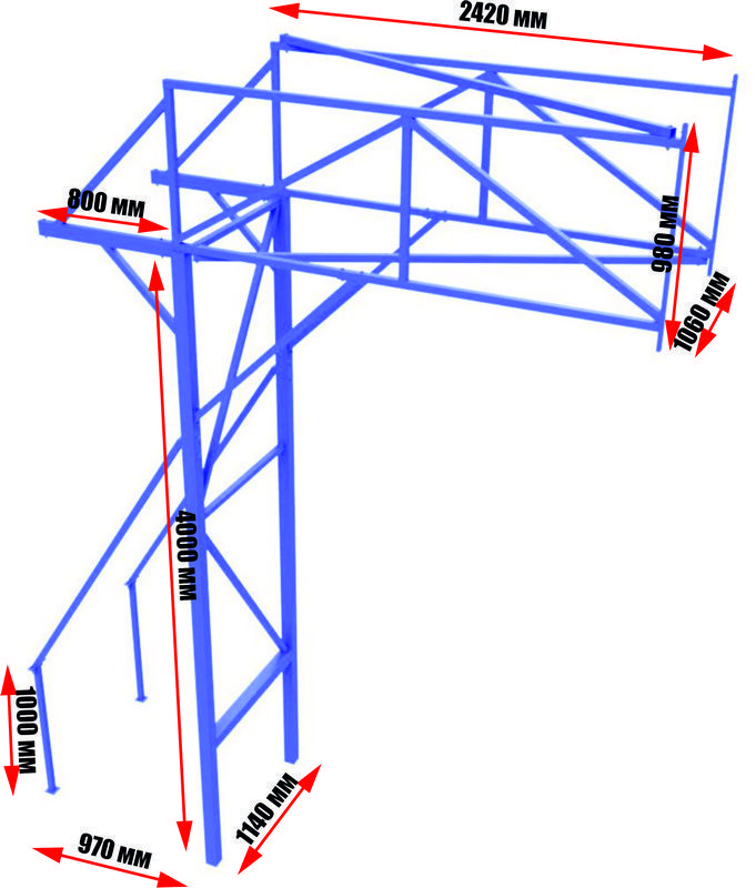 Стойка баскетбольная стационарная с выносом щита 2,5 метра  Pioner A13461