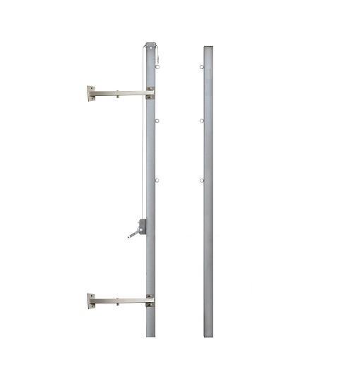 Стойки универсальные пристенные (алюминиевый профиль 80х80 мм) Pioner A14444