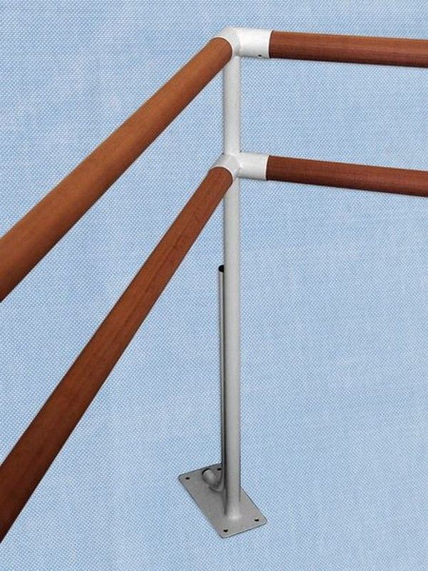 Кронштейн для хореографического станка напольный двухрядный, угловой  Pioner A14777