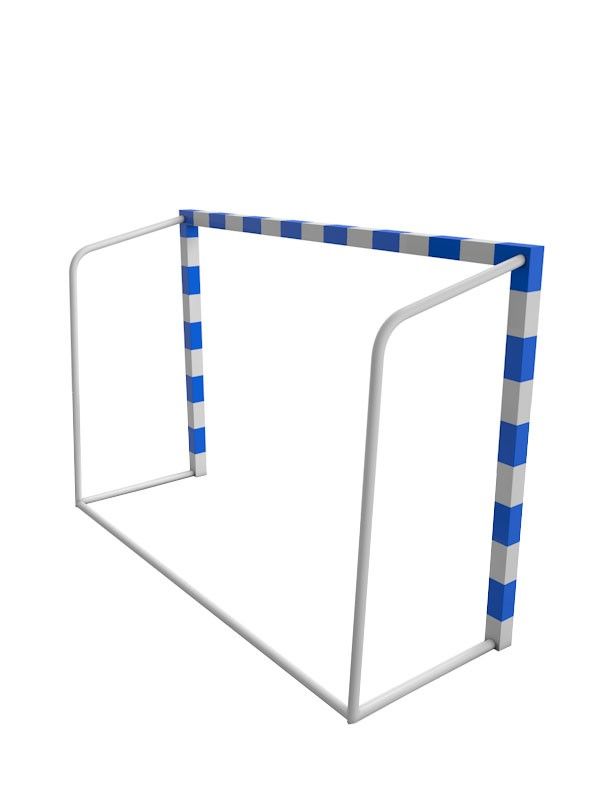 Ворота минифутбольные/гандбольные из профиля 80х80мм с удлиненными штангами и стаканами под бетонирование Pioner A13848