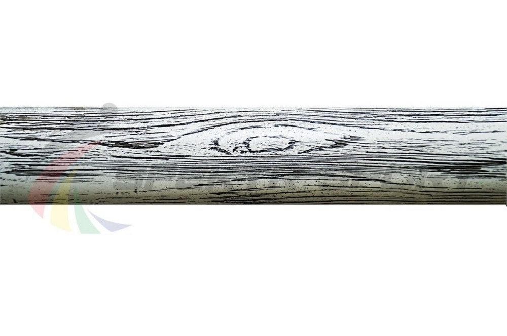 Деревянный поручень для хореографических станков 2 м, Дуб  белый+черная патина Pioner A14270