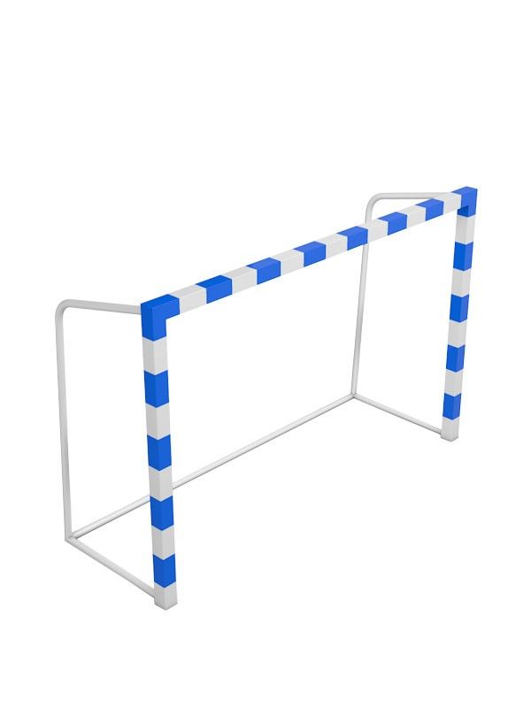 Ворота минифутбольные/гандбольные из профиля 80х80мм с удлиненными штангами и стаканами под бетонирование Pioner A13848