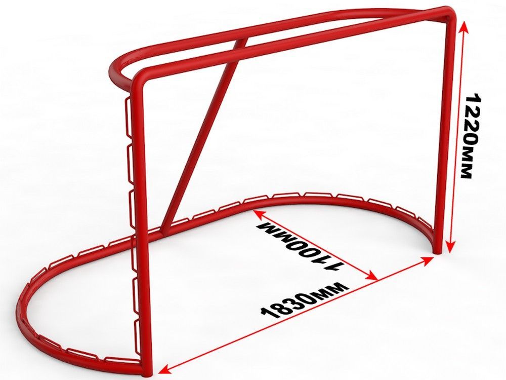 Ворота хоккейные професcиональные (крепление под фиксаторы)  Pioner A13764