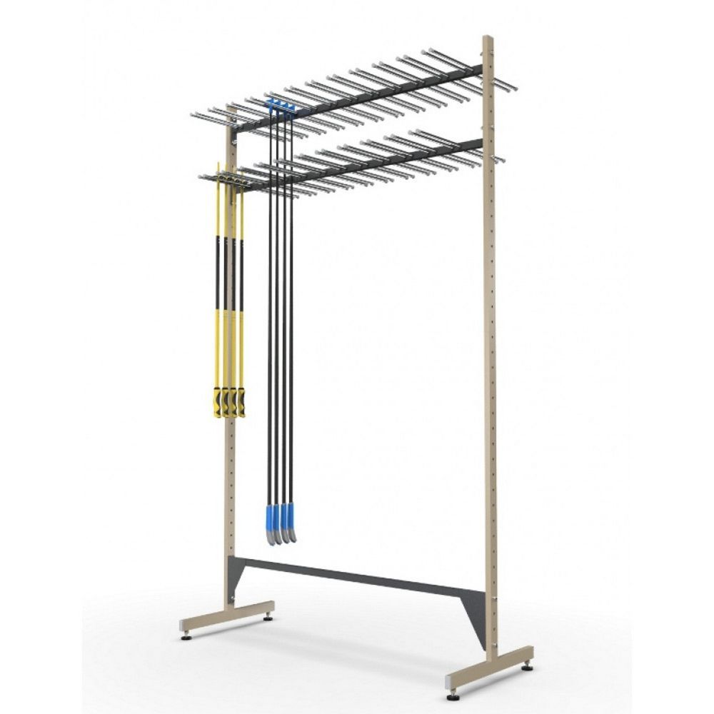 Стеллаж Стандарт для лыжных палок, двухсторонний 205х151х50см  LPS-174