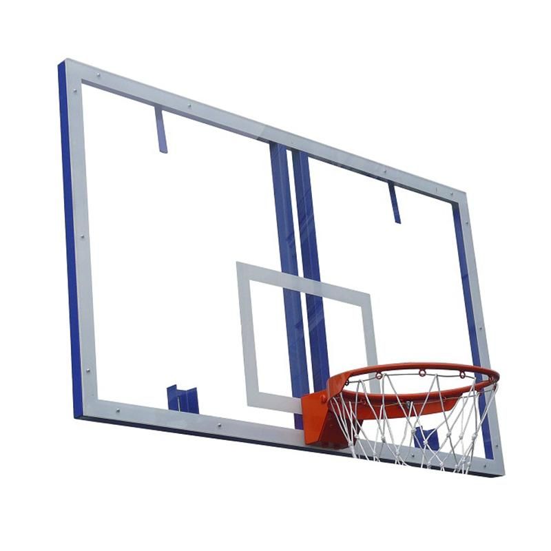 Щит баскетбольный игровой закалённое стекло 10 мм. AVIX на металлической раме 1800х1050 мм.