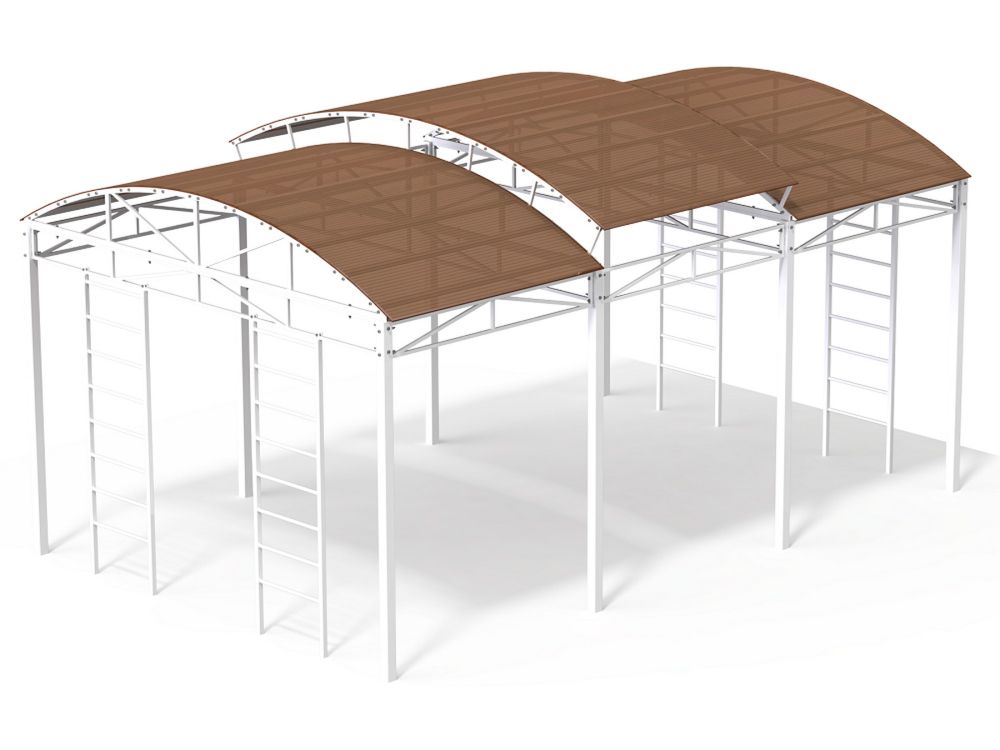 Теневой навес 600х400 см для уличных тренажеров Pioner A11036