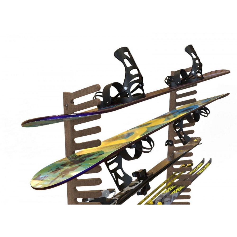 Вешалка Эконом для сноубордов и вейкбордов, пристенная 45х80х18см  SE-7