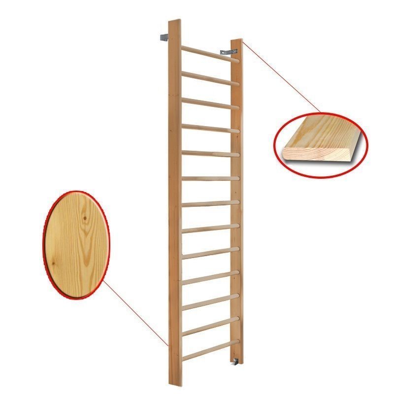 Стенка гимнастическая 280х80см массив.сосна  Pioner A15930