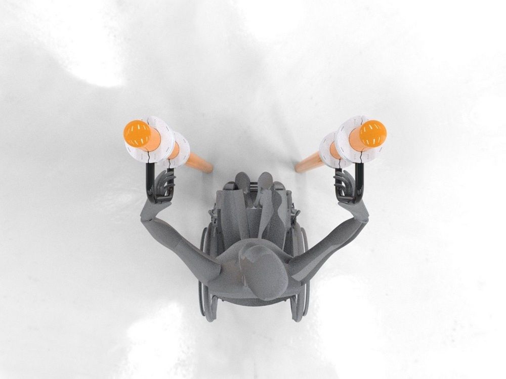 Брусья параворкаут для подтягивания на коляске Pioner A11805