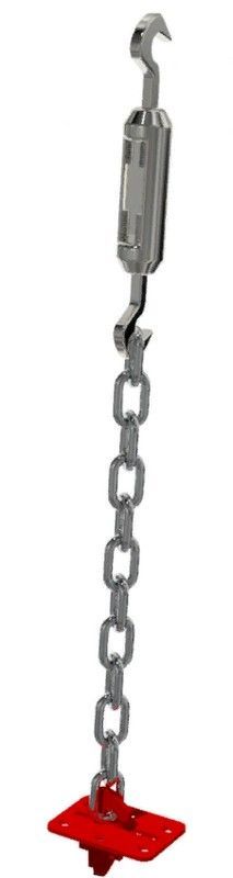 Крепление для козлов, коней (со скрытым креплением для пола)  Pioner A14296