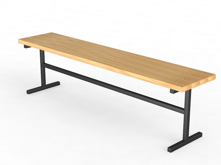 Уличная скамейка без спинки  длина 2000 мм  Pioner A10967