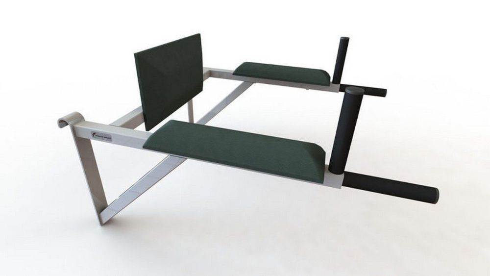 Брусья навесные со спинкой и подлокотниками на шведскую стенку  Pioner A12017