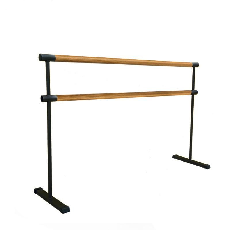 Мобильный хореографический станок двухрядный поручни из дуба 200 см  Pioner A12754