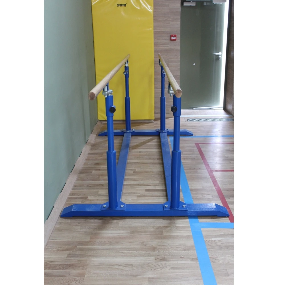 Брусья гимнастические мужские с деревянными жердями облегченные