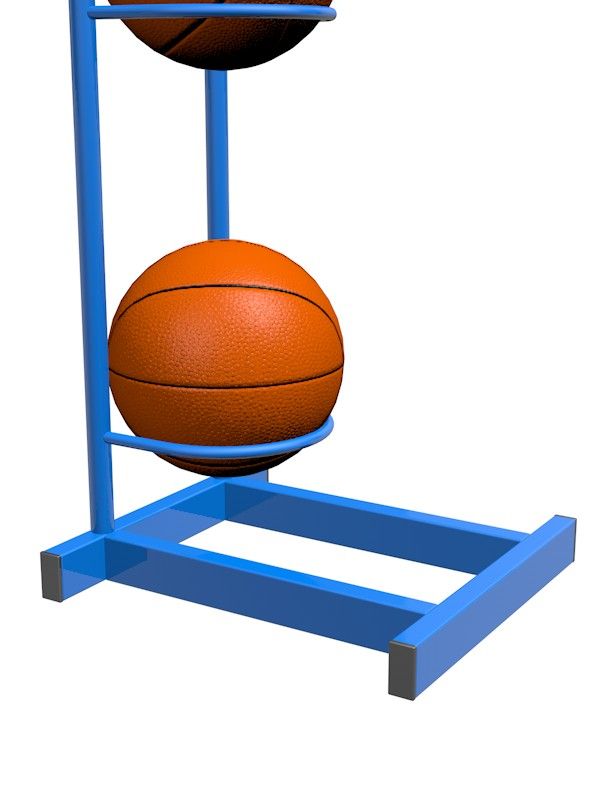 Стойка для мячей (одностороняя, на 5 шт.) Pioner A13608