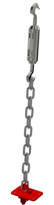 Крепление для козлов, коней (со скрытым креплением для пола)  Pioner A14296