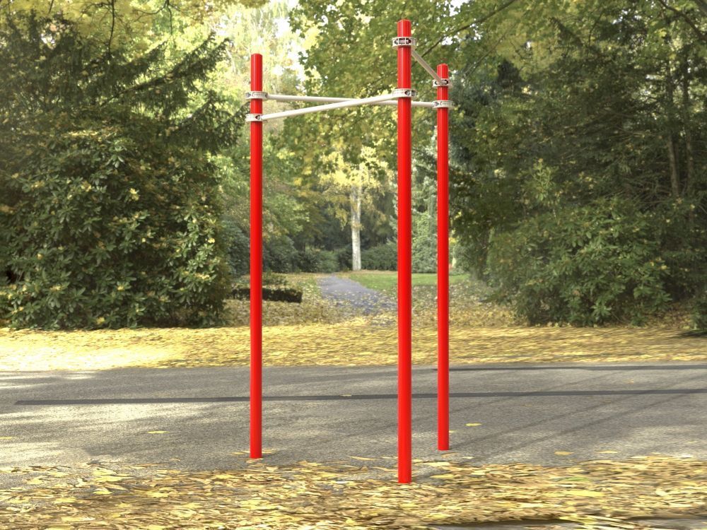 Комплекс турников Треугольник для Воркаут Pioner A17247