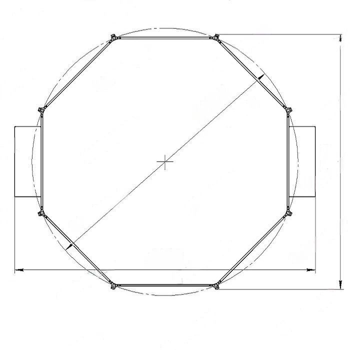 Ринг для панны высокий восьмиугольный