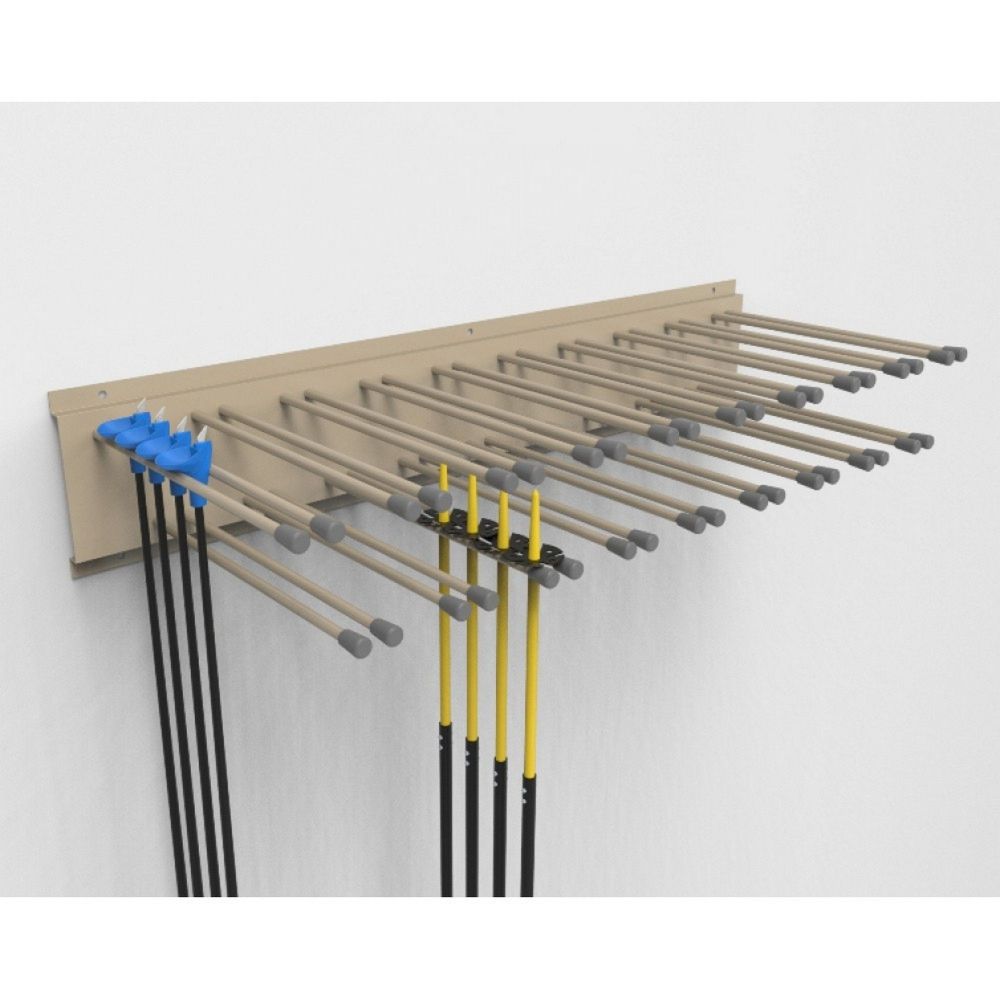 Вешалка Стандарт для лыжных палок, пристенная 100х38х14см  VLPS-57