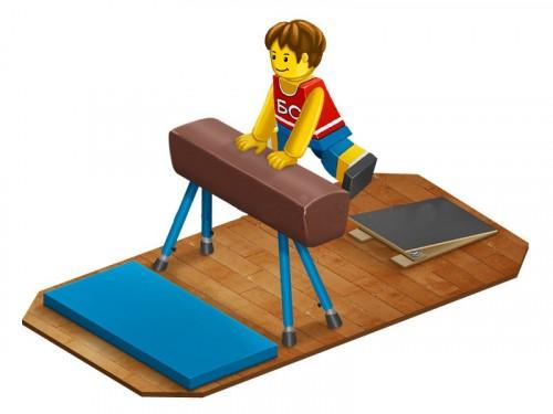 Конь гимнастический прыжковый, (стандарт)  Pioner A14714