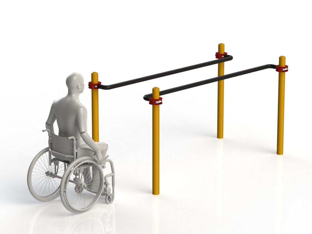 Брусья параворкаут параллельные для колясочников  Pioner A11792