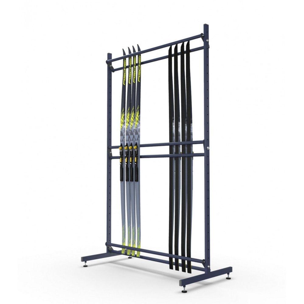 Стеллаж Стандарт для беговых лыж, двухсторонний 205х125х50см  BLS-20