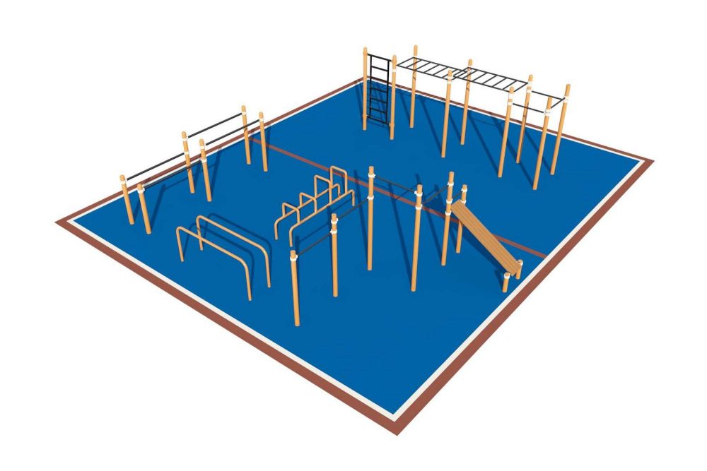 Площадка уличная для воркаут Дворовая  Pioner A16732