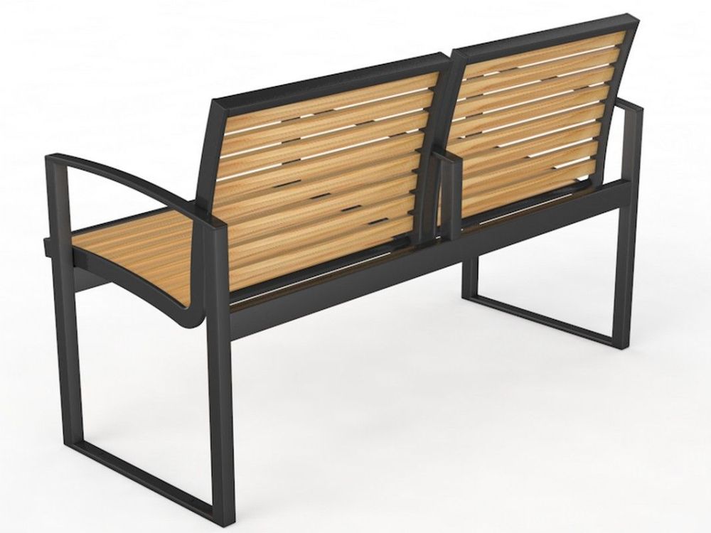 Уличная скамейка со спинкой Pioner A10948