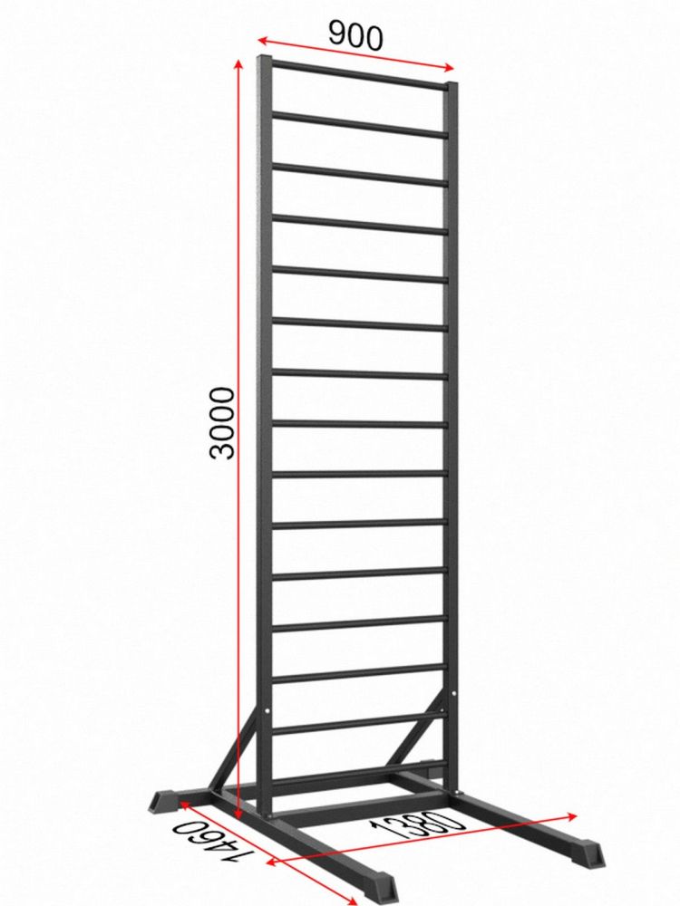 Шведская стенка напольная разборная  Pioner A16219